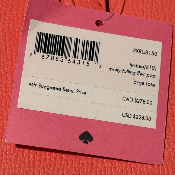 NWT Kate Spade Lychee Large Molly Tote - Picture 4 of 7